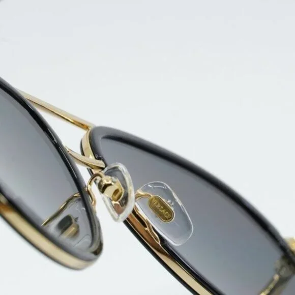 NEW VERSACE VE2260 100287 BLACK DARK GREY SUNGLASSES - Picture 5 of 11